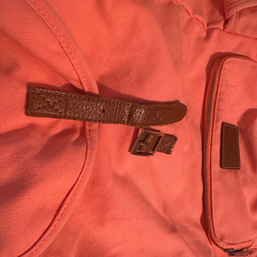 PINK Victoria's Secret Coral Canvas Backpack - Picture 13 of 13